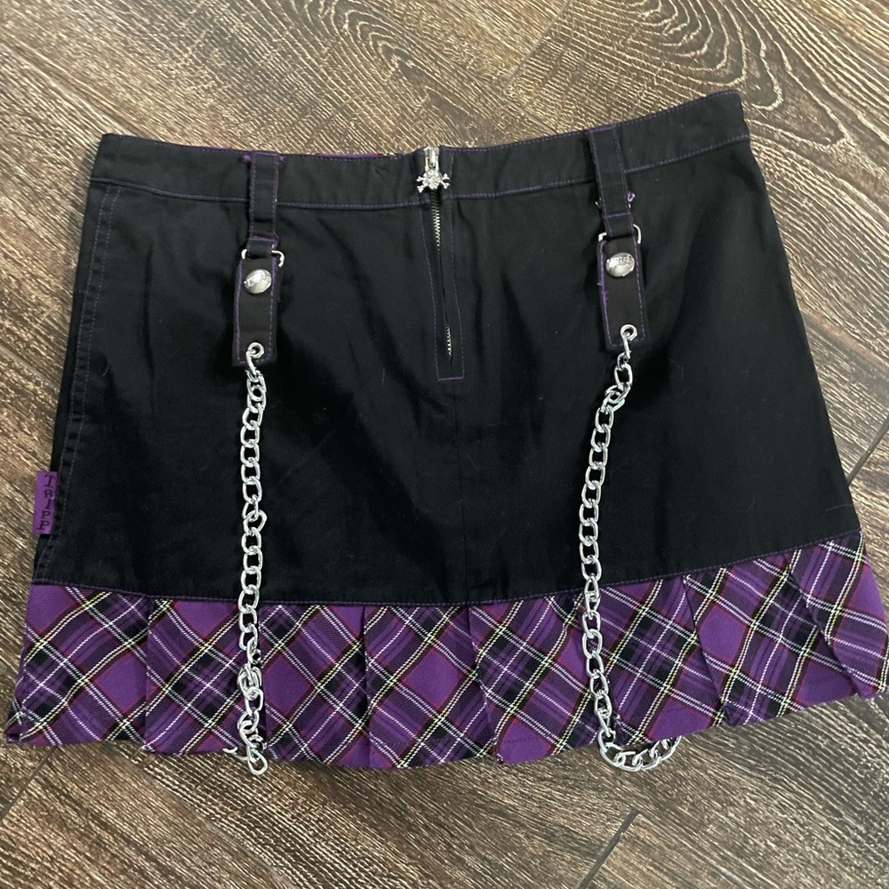 Purple Plaid tripp nyc skirt